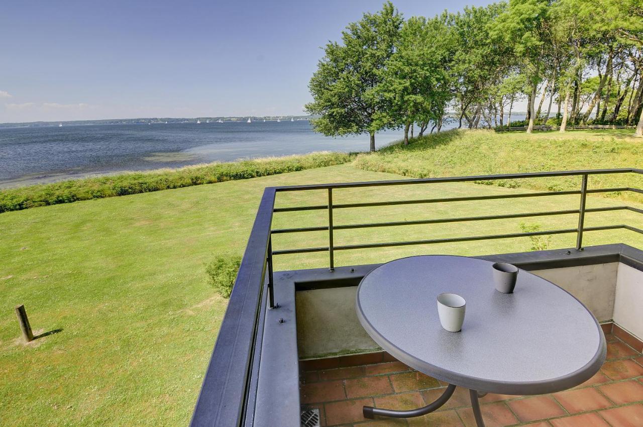 Fewo1846 - Fjordview - Komfortables Studioapartment Mit Balkon Und Meerblick Glücksburg Exteriör bild