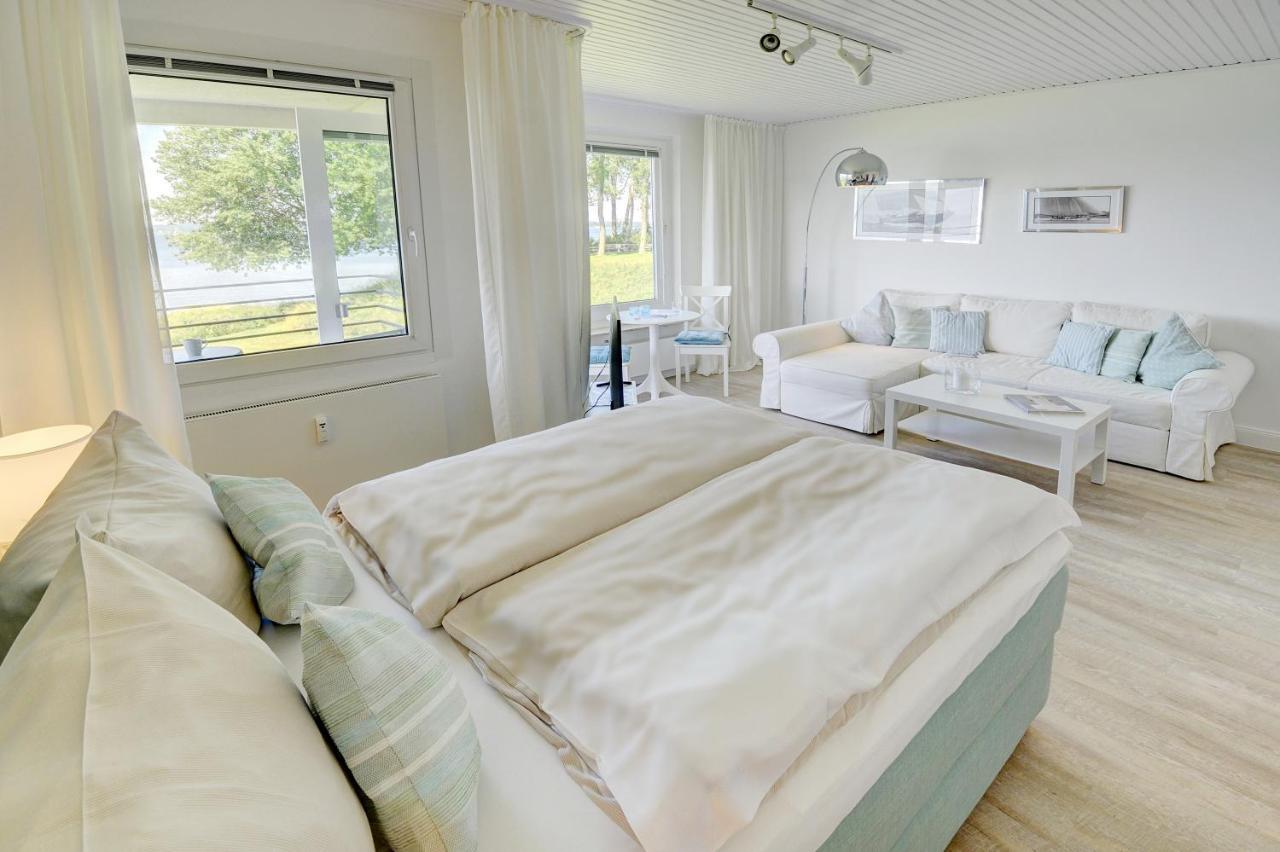Fewo1846 - Fjordview - Komfortables Studioapartment Mit Balkon Und Meerblick Glücksburg Exteriör bild